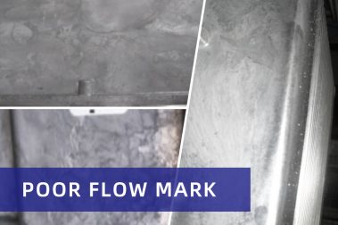 Flow marks of die casting products