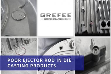 Ejector pin marks in die casting products
