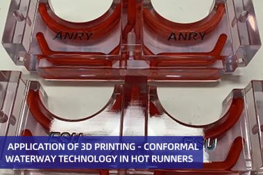 Conformal waterway technology in hot runners