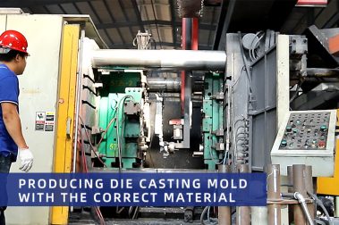 Producing die casting mold with the correct material