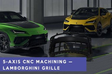 5-axis CNC machining — Lamborghini grille