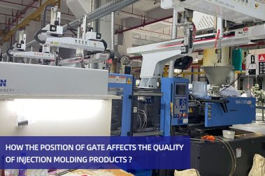 How the position of gate affects the quality of injection molding products ?