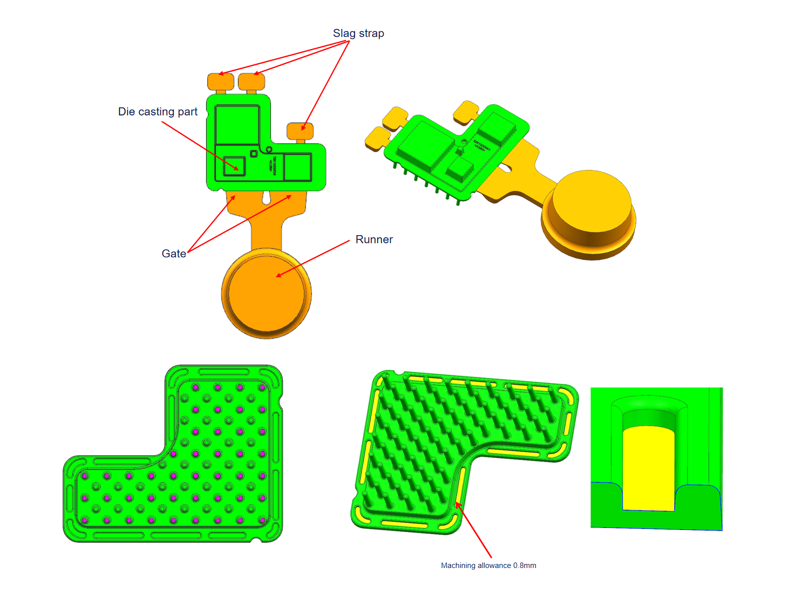 Cooling fin design and process